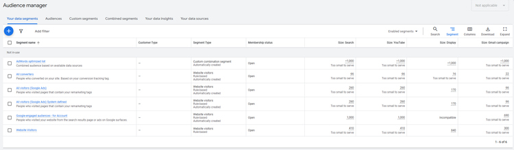 google ads audience manager
